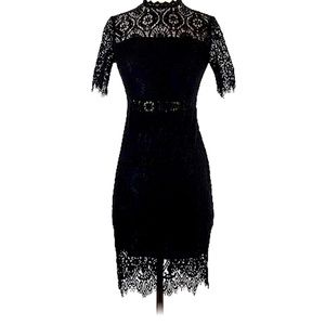 Gothic Romance Black Lace Dress Women Sz 10 NWOT